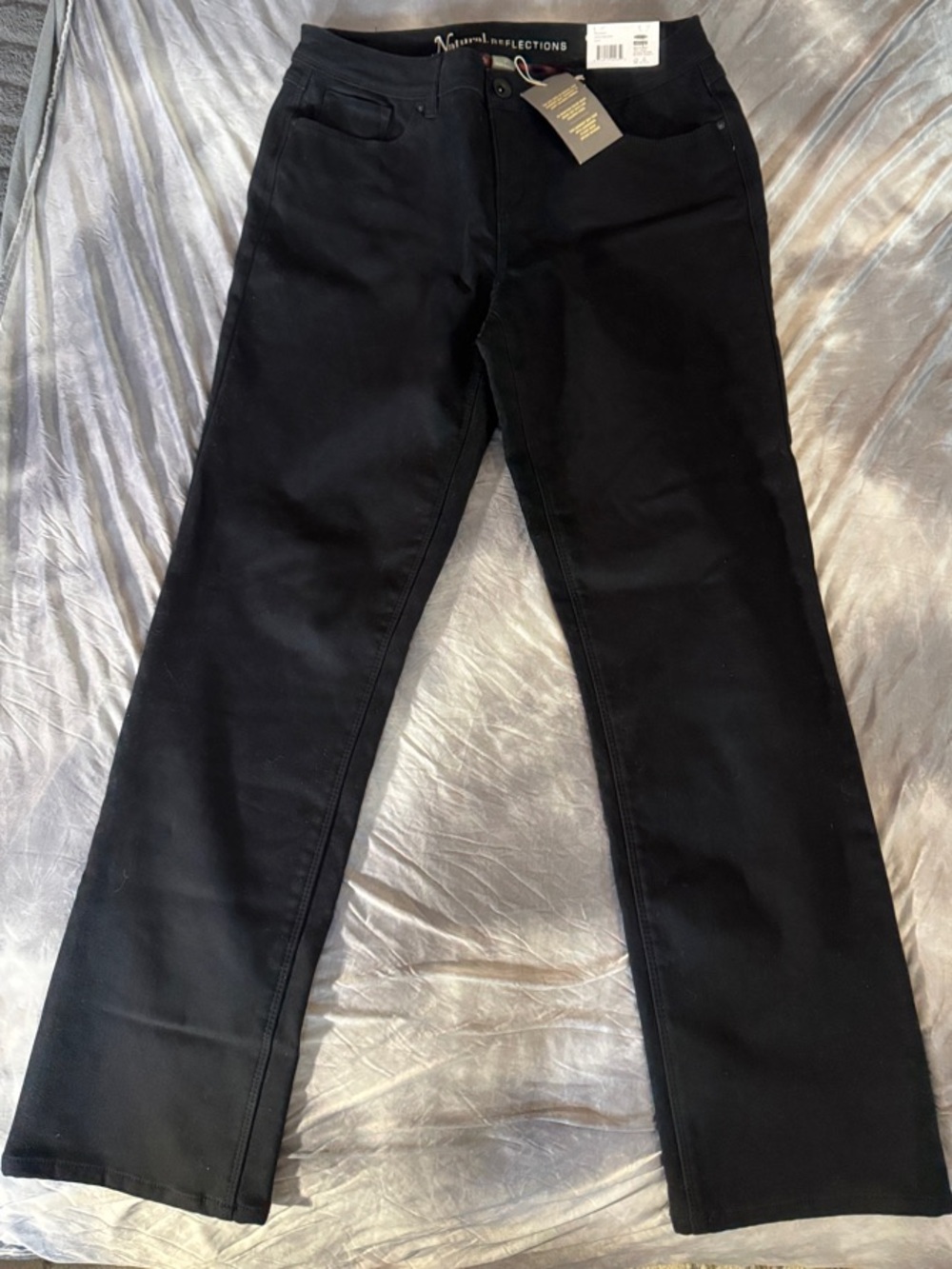 Natural Reflections Black Boot Cut Jeans for Women